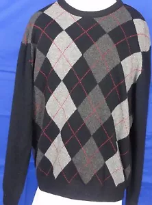 Jos. A. Bank Executive Collection Argyle Wool Blend Men's Sweater Sz XL - Picture 1 of 3