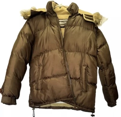 Brooklyn xpress Down Puffer Jacket Large Brown - Image 1 of 4