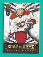2013-14 Crown Royale BRENDAN GALLAGHER COAT OF ARMS ROOKIE JERSEY #CA-BG