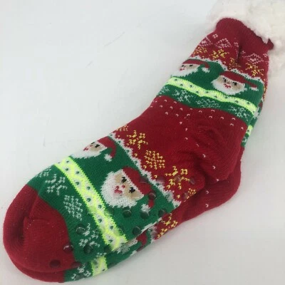 Gina Group Navidad Vacaciones Medias Calcetines Sherpa Forrados Antideslizantes TALLA 9-11 Foto 1 de 3