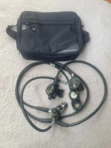 Atomic T2 Regulator Set with Z2 Octopus Gauge & Carry Bag Hose Used - Picture 1 of 9