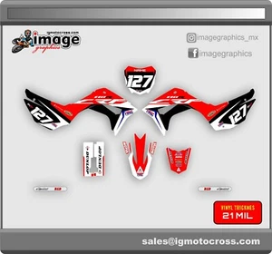 Honda Crf110 2019-2021 kit de gráficos semi personalizado - Imagen 1 de 1