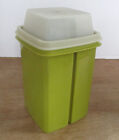 Vintage Tupperware #1330-1 Pickle Olive Keeper Container 3 Pc Set Avocado Green