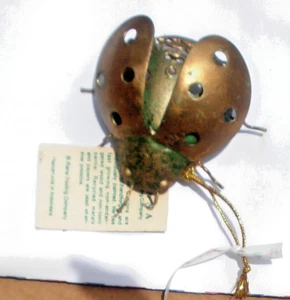 Rana Handarbeit Metall Weihnachtsschmuck Käfer Marienkäfer 7001 Neu aus altem Lagerbestand Neu mit Etikett (265) - Bild 1 von 2