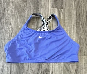 Nike Kids JDI Crossback Sport Swimsuit Top Girls' XL (13-15Y) Sapphire NESSA727 - Picture 1 of 6