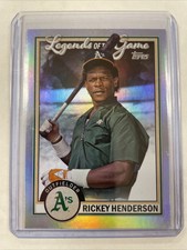 🔥2023 Topps Series 2 Rickey Henderson Legends of the Game Insert LG-12 A's🔥