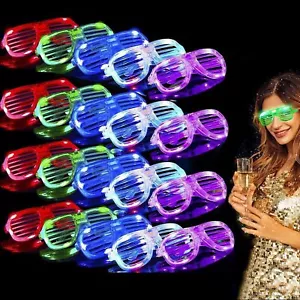 Occhiali LED Sfumature Otturatore Plastica Confezione da 20 Multicolore - Foto 1 di 3