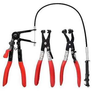 3Pcs Hose Clamp Plier Kit, Long Reach Wire Spring Hose Clamp Pliers Remover - Picture 1 of 7