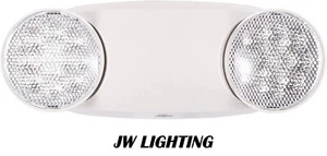 LED Emergency Exit Light Adjustable 2 Round Head With Battery Back-up UL 924 - Picture 1 of 13