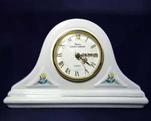 LAURA ASHLEY Parfums Floral Regal Kaminuhr Quarz Blumen Cottagecore Vintage - Bild 1 von 9