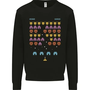 Retro Video Game Arcade Gaming Gamer Kids Sweatshirt Jumper - Picture 1 of 3