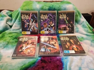 Star Wars - Episode I - VI . 1-6 DVD Reg 4 Limited Edition Digitally Remastered - Picture 1 of 1