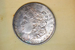 1879 Morgan Dollar- Nice Bu with attractive toning. - Picture 1 of 4