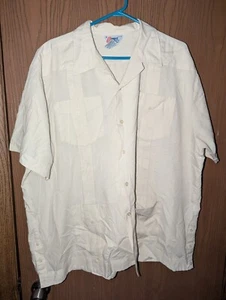 Vintage Guayabera Hemd 2XL XXL Romani Collection Cuban Style Safari Camp Vintage - Bild 1 von 8