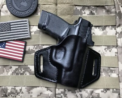 NEW PACIFICA LEATHER Fits Springfield Hellcat With or Without OSP Sight, Forward Cant Holster