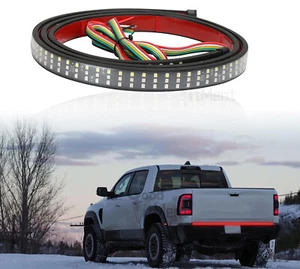 For Chevy Silverado Cab 3 Row 60in 6 Function LED Strip Rear Tailgate Light Bar - Picture 1 of 13