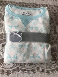 SONOMA 2 PC Cozy Pajama Set Women's 1X Plus NWT Reindeer Winter Cotton BL - Picture 1 of 15