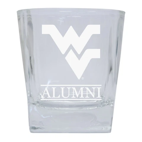 West Virginia Mountaineers Etched Alumni 10Oz Glass Tumbler Cover