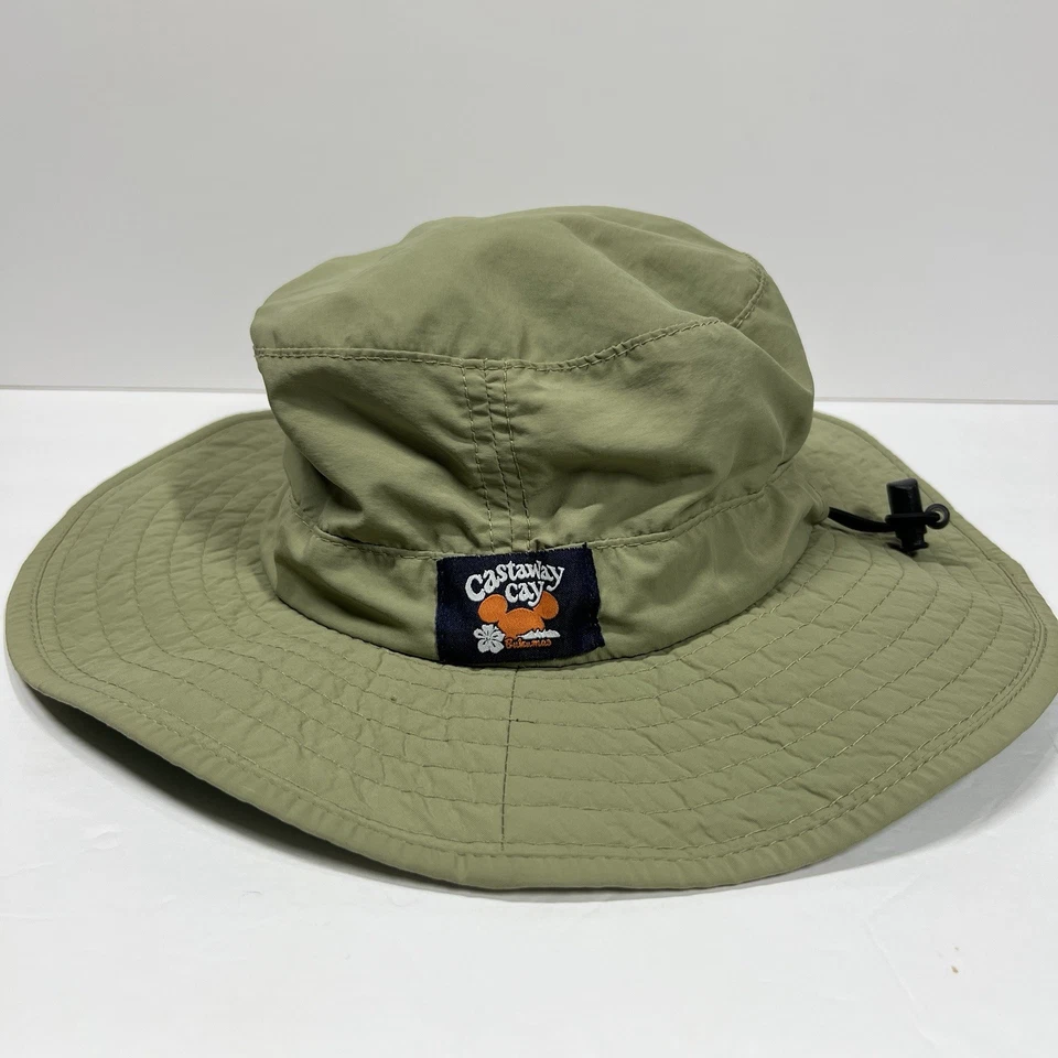迪士尼Castaway Cay Bucket帽子男式L绿色邮轮巴哈马宽边帽 — 第 1/4 张图片