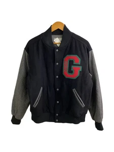 GUESS Stadium Jacket Wool Black - Picture 1 of 4