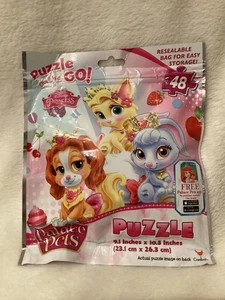 Disney Prinzessin 48-teiliges Puzzle ~ Palast Haustiere ~ Puzzle für unterwegs ~ Neu in Verpackung Daisy - Bild 1 von 3