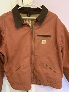 Vtg Carhartt WJ097 VRS Jacket Sz XL Women’s Lined Rare Salmon Color - Picture 1 of 15