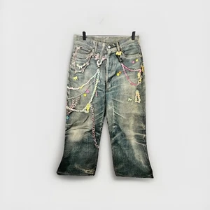 Acne Studios - Printed Wide Leg Jeans Size: 48 Fits W32 - Picture 1 of 12