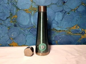 S'ip By Swell 15 oz Stainless Steel bottle Teal w/ Flower - Picture 1 of 9