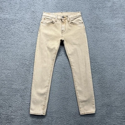 Levis Premium 512 Jeans Mens 28x30 Beige Slim Tapered Stretch Denim Pants - Image 1 of 4