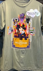 Disney Parks Shirt 2025 WDW Hollywood Studios Mickey Avenue Green Adult Large - Picture 1 of 1