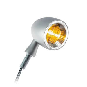 Kellermann Bullet 1000 Pl White LED Indicator With Side Lights Chrome Front Paar - Picture 1 of 3