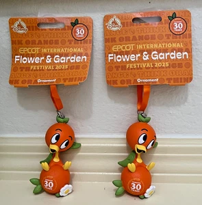 Disney orange Vogel Ornament - EPCOT International Flower & Garden Festival - Neu s - Bild 1 von 3