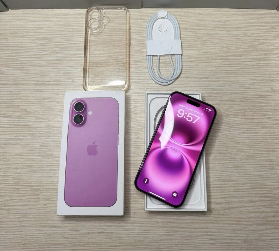 Brand New iPhone 16 128GB Unlocked Smartphone Pink - Image 1 of 1
