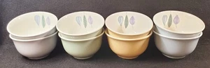 Portmeirion Seasons Leaves 2 Rice Bowls: Blue or Green or Beige or Lilac - Picture 1 of 29