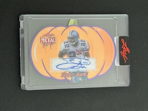 EMMITT SMITH 2025 BLATT METALL HALLOWEEN AUTO KÜRBIS PRISMATISCH LILA 3/13 - Bild 1 von 2
