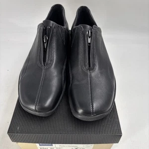 ECCO Women’s Shoe Twist Chestnut Black US 9 Uk7 EU 40 Leather Zipper Closure - Picture 1 of 10
