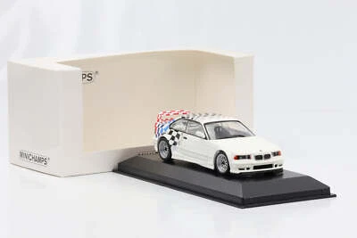 1:43 BMW M3 E36 GTR 1993 Blanc Motorsport Design Minichamps Limitée - Photo 1/4