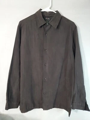 Camisa vintage con botones Axcess para hombre talla mediana manga larga gruesa Foto 1 de 4