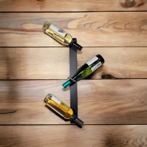 Wine Rack, Wine Rack Metal, Steel Wine Rack, Wine Bottle Holder, 3 Bottles - Picture 1 of 1