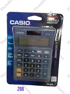 Casio MS80B 8-Digit Battery & Solar Basic Calculator Blue (MS80B-BU) MS-80B-BU - Picture 1 of 1