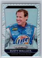 2016 Panini Prizm #2 Rust Wallace Checkered Flag Variation Silver Prizm SP