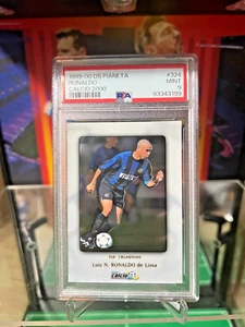 1999-00 DS Pianeta Calcio 2000 #324 RONALDO Insert Card PSA 9 ULTRA RARE - Picture 1 of 13