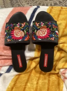 Union Bay 8 M slip on slides Flats Sandal Women Shoes Ladies Slides Flower New I - Picture 1 of 4