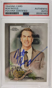 ROB RIGGLE AUTO 2022 Topps Chrome Allen & Ginter PSA DNA Signed Comedian Actor