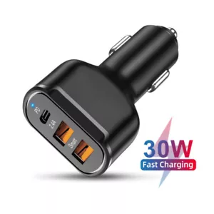 30W PD + QC3.0 Caricabatteria Rapido Auto Adattatore di Alimentazione 6ft Cavo per iPhone 13 12 Pro Max - Foto 1 di 20