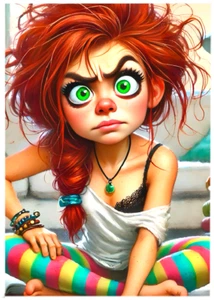 1/1 * SPOILED BRAT DIVA * Custom ACEO * Novelty * LIMITED EDITION * Art Card - Picture 1 of 2