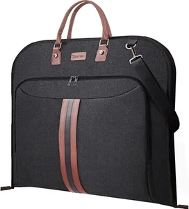 BALEINE Travel Garment Bag 42" Suit Bag for Men Hanging Clothes Waterproof Black - Picture 1 of 7