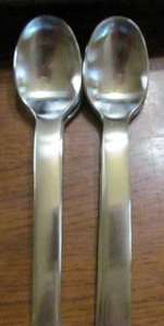 *SPLENDIDE "BLIZZARD" Pattern 18/8 Stainless Steel MCM 6 SOUP SPOONS Korea - Picture 1 of 2