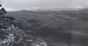 DR KC BROWN AUSTRALIAN LARGE PHOTOGRAPH B&W "THE GRAMPIANS VIEW" 1980 - Picture 1 of 4
