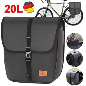 20L Fahrrad Tasche 600D Gepäckträgertasche Packtaschen Gepäckträger Wasserdicht - Bild 1 von 12